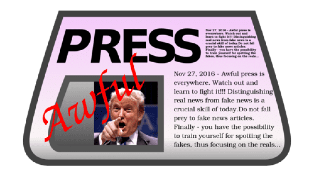 Awful Press - Tinder for fake news: guess if a quote is real or fake.